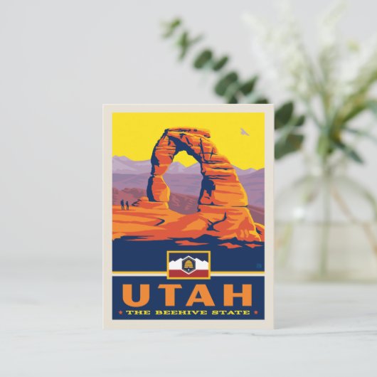 State Pride | Utah Postkarte (Stehend Vorderseite)