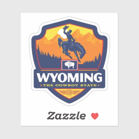 State Pride Wyoming Aufkleber (Blatt)