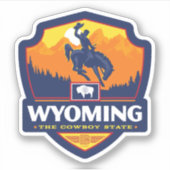 State Pride Wyoming Aufkleber (Vorderseite)