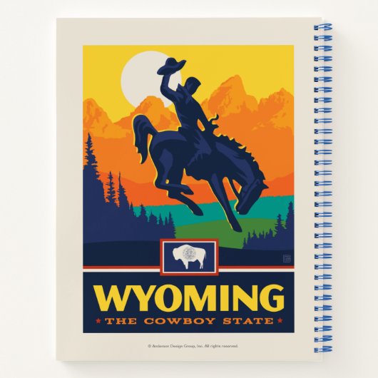 State Pride Wyoming Notizblock (Rückseite)