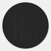 State Prison Inmate Funny Prisoner Soky Halloween  Runder Aufkleber (Vorderseite)