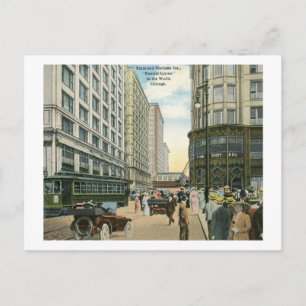 State und Madison Streets, Chicago 1916 Vintage Postkarte
