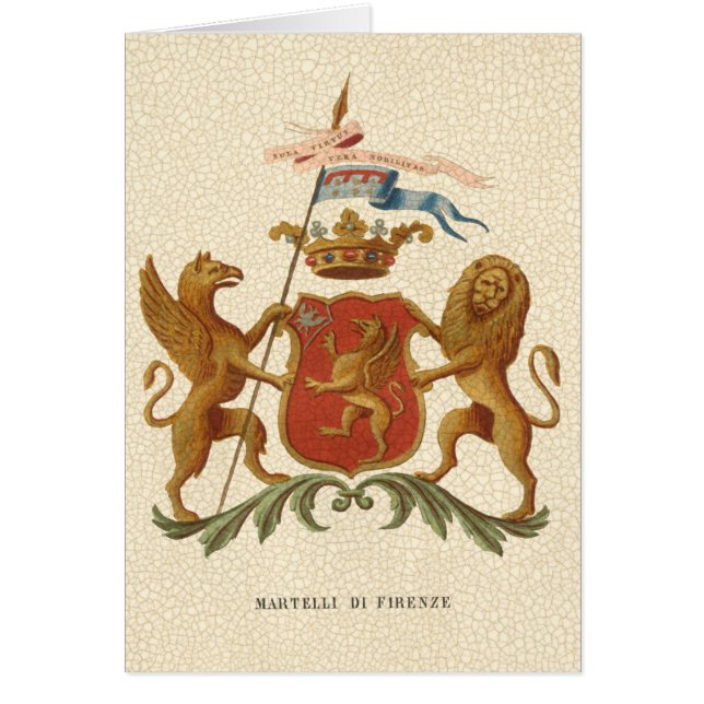 Stated Heraldic Abzeichen mit Griffin und Lion (Vorne)