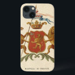 Stated Heraldic Abzeichen mit Griffin und Lion iPhone 13 Hülle<br><div class="desc">Dieses hübsche heraldische Abzeichen besticht durch einen Greifen und einen Löwen. Der Löwe hält einen Schild,  während der Gänsegänger einen Speer mit lateinischen Worten hält,  die in "Der Power wahrer Nobilität" übersetzen. Mit diesem prächtigen Druck zeigen Sie Ihrem wahren Adel!</div>