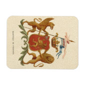 Stated Heraldic Abzeichen mit Griffin und Lion Magnet (Horizontal)