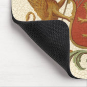 Stated Heraldic Abzeichen mit Griffin und Lion Mousepad (Ecke)