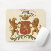 Stated Heraldic Abzeichen mit Griffin und Lion Mousepad (Mit Mouse)