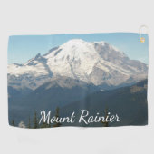 Stated Mount Rainier Landschaft Golfhandtuch (Horizontal)