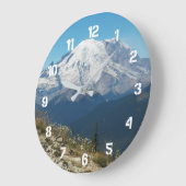 Stated Mount Rainier Landschaft Große Wanduhr (Winkel)