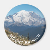 Stated Mount Rainier Landschaft Magnet (Vorne)
