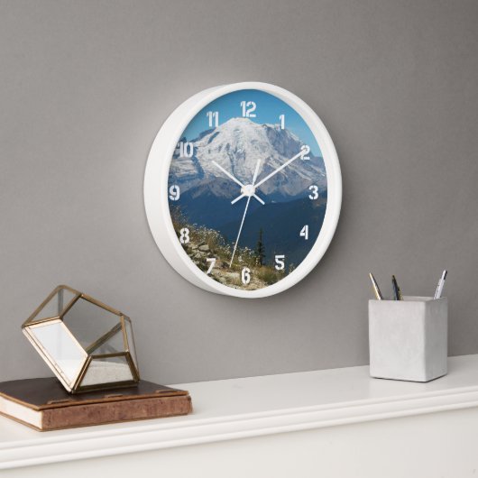 Stated Mount Rainier Landschaft Uhr (Büro)