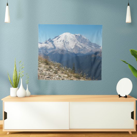 Stated Mount Rainier Landschaft Wandteppich