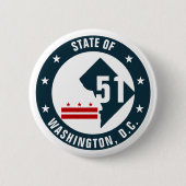 Statehood for Washington DC Logo Button (Vorderseite)
