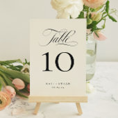 STATELY CALLIGRAPHY Table Number Card Einladung