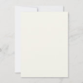 Stately Calligraphy Wedding Details Card Einladung (Rückseite)