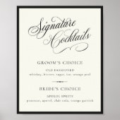 STATELY Signature Cocktails Wedding Poster (Vorne)