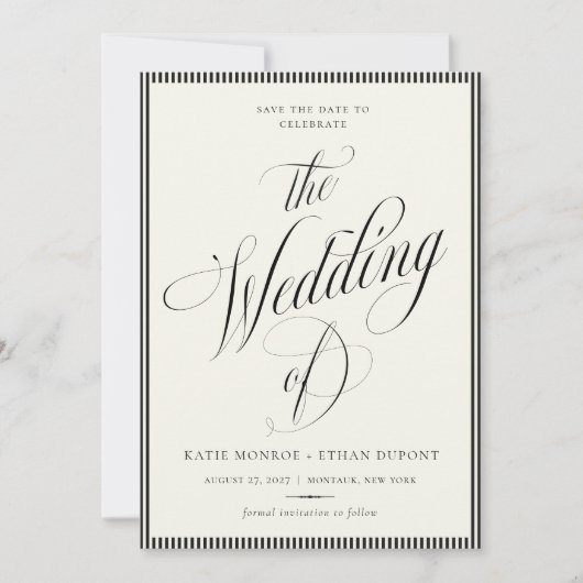 STATELY Wedding Save The Date Photo (Vorderseite)