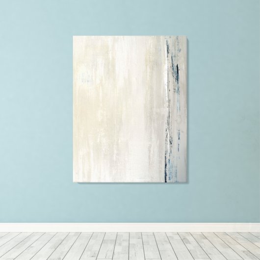 'Statement' Beige Abstrakt Art Canvas Print Leinwanddruck (Insitu (Holzboden))