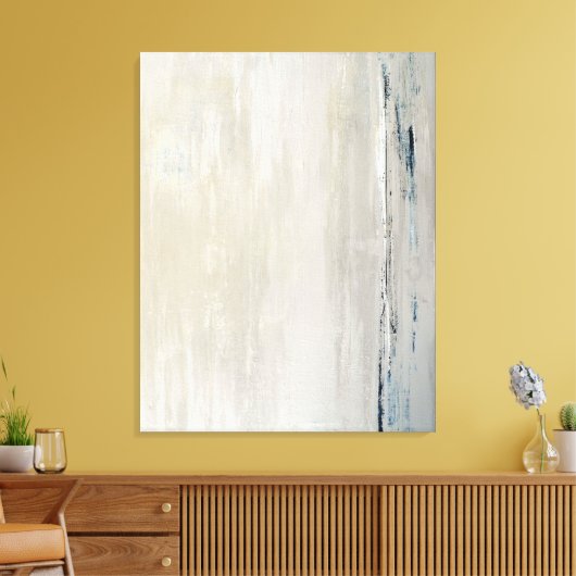 'Statement' Beige Abstrakt Art Canvas Print Leinwanddruck (Insitu (Wohnzimmer))