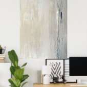 'Statement' Beige Abstrakt Art Poster Print (Heimbüro)