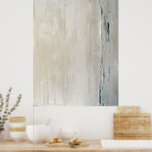 'Statement' Beige Abstrakt Art Poster Print (Küche)