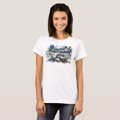 Statement Blau HAPPY BIRTHDAY 5TH Statement T-Shir T-Shirt (Vorne ganz)