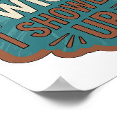 Statement Blau PLOT TWIST ICH BIN ERschienen Poster (Ecke)