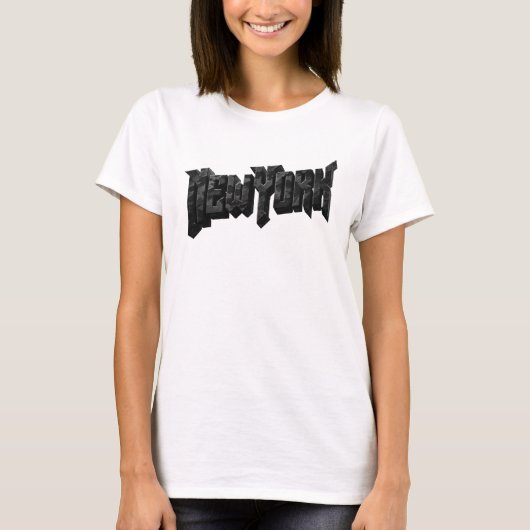 Statement Charcoal NEW YORK Grafik T-Shirt (Vorderseite)