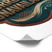Statement Gold DERZEIT NICHT VERFÜGBAR 3D Text Kun Poster (Ecke)