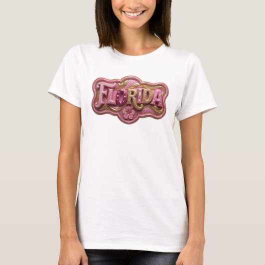 Statement Gold FLORIDA Wearable Art T-Shirt (Vorderseite)
