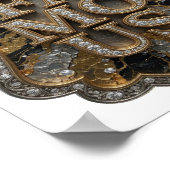 Statement Gold IN BERÜHMT Graphic Design Poster (Ecke)