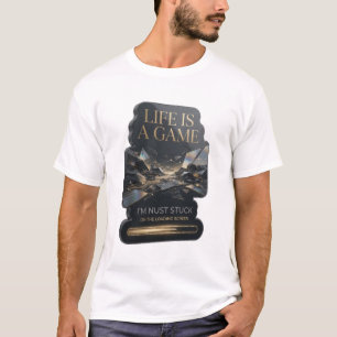 Statement Gold LIFE IS A GAME Grafik-T-Shirt T-Shirt