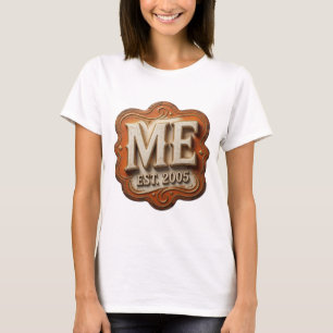 Statement Gold ME EST 2005 Grafikdesign T-Shirt