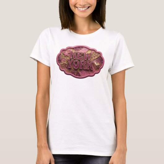Statement Gold NEW YORK Grafik T-Shirt (Vorderseite)