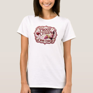 Statement Gold PROUDER BÜRGER VON WINE COUNTRY Dru T-Shirt