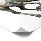 Statement Grau ABSTRACT ART Grafikdesign Poster (Ecke)