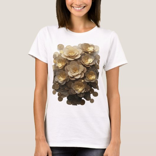 Statement Grau ABSTRACT ART Mode Druck T-Shirt (Vorderseite)