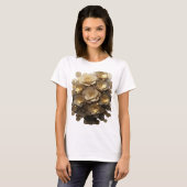 Statement Grau ABSTRACT ART Mode Druck T-Shirt (Vorne ganz)