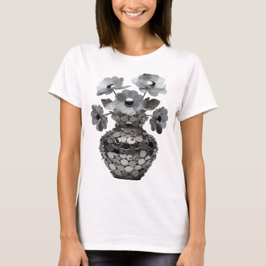 Statement Grau ABSTRACTE KUNST Statement Design T-Shirt (Vorderseite)