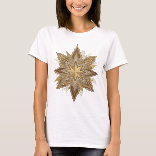 Statement Grau STAR OF BETHLEHEM Design T-Shirt (Vorderseite)