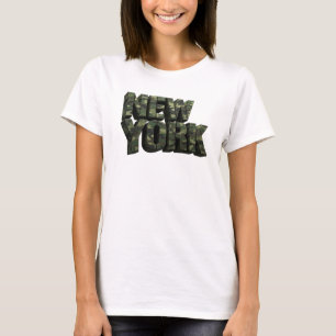 Statement Grün NEW YORK Zitat-Shirt T-Shirt