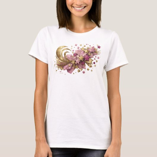 Statement Orange ABSTRACT ART Benutzerdefiniertes T-Shirt (Vorderseite)