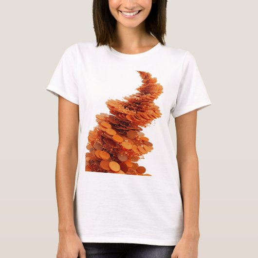 Statement Orange ABSTRACTE KUNST Moderne Gestaltun T-Shirt (Vorderseite)