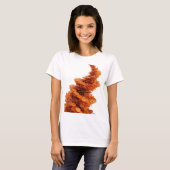 Statement Orange ABSTRACTE KUNST Moderne Gestaltun T-Shirt (Vorne ganz)