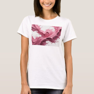 Statement Pink ABSTRACT ART Fashion Druck T-Shirt