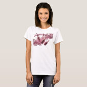 Statement Pink CHAMPAGNE TIME Grafik T-Shirt (Vorne ganz)