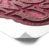 Statement Pink FAMOUS Design Poster (Ecke)