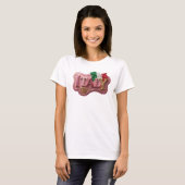 Statement Pink ITALIEN 3D Textilkunst T-Shirt (Vorne ganz)
