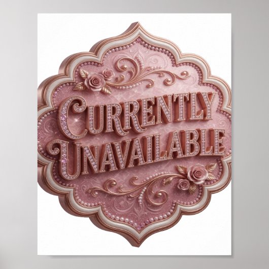 Statement Pink NICHT VERFÜGBAR Poster (Vorne)