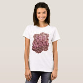 Statement Pink OLD SCHOOL Fette Schrift T-Shirt (Vorne ganz)